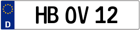 Trailer License Plate